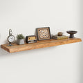 RICHFOCUS Live Edge Elm Floating Shelves by Unknown