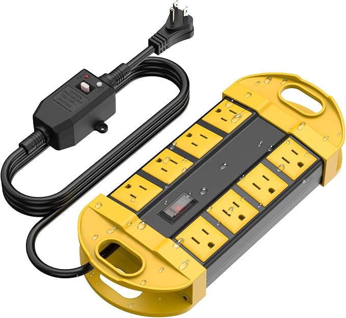 CCCEI GFCI Outdoor Power Strip Weatherproof by CCCEI