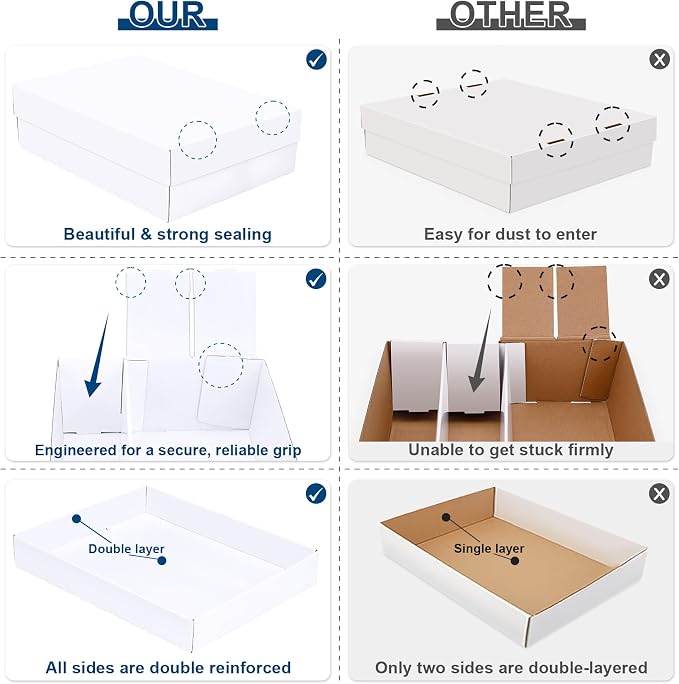 Trading Card Storage Box 2 Pack–2400 Count Cardboard Organizer - Image 4