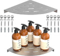 2 Pack Corner Shower Shelves Load Capacity 40 lbs 304 Stainless Steel Shower by Unknown