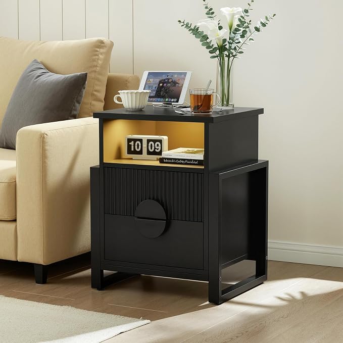 Fluted Nightstand Set of 2 - Image 4