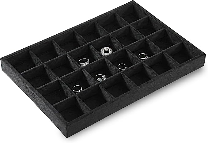 Earring Storage Organizer, Velvet Drawer Jewelry Organizer, Premium Earring - Image 3