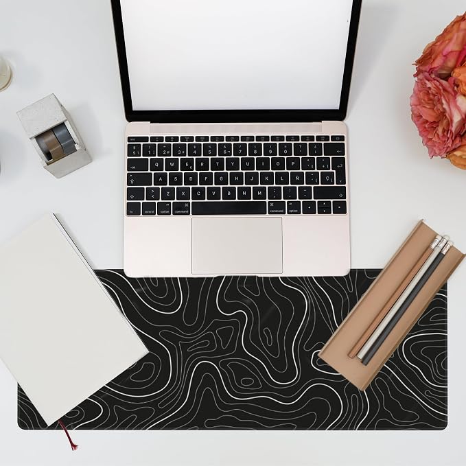Desk Mat, Topographic Contour Large Gaming Mouse Pad - Image 7