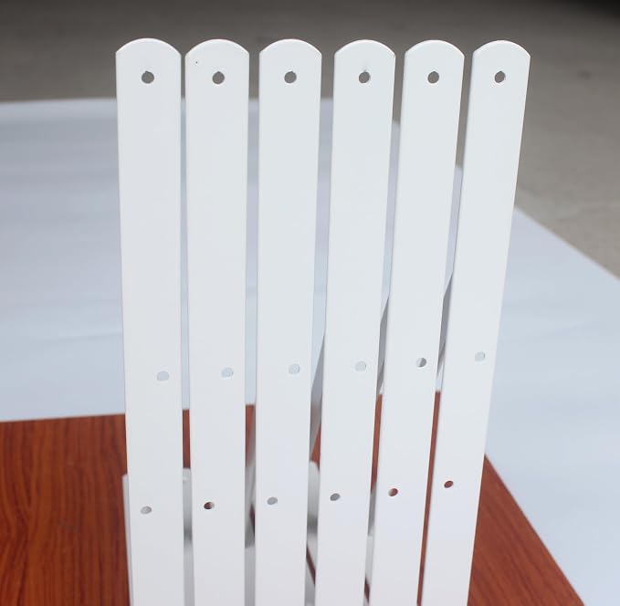8 Pack L14 x H 10" White Heavy Duty Shelf Brackets - Image 7
