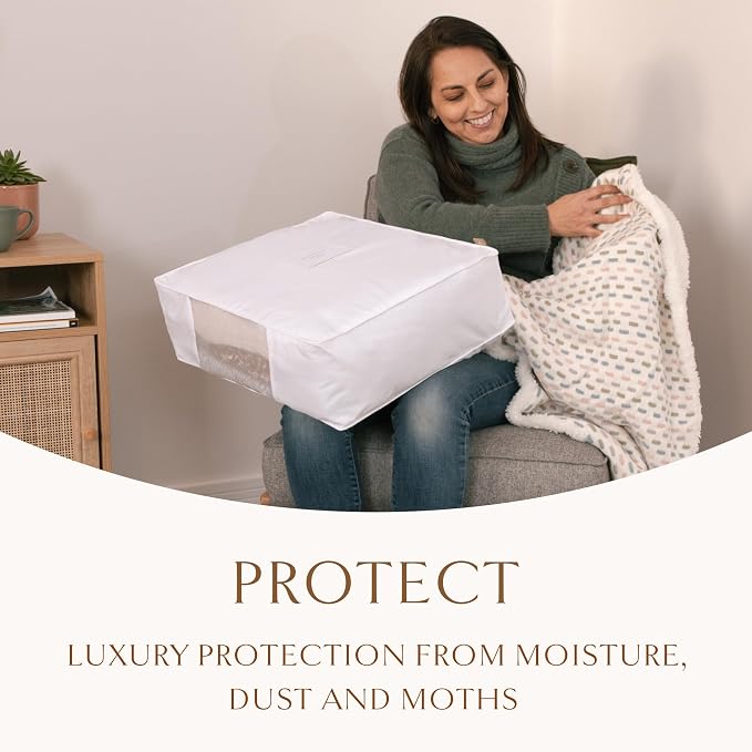 Hayden Hill Luxury Organic Cotton Sweater & Blanket Storage Bag - Image 5