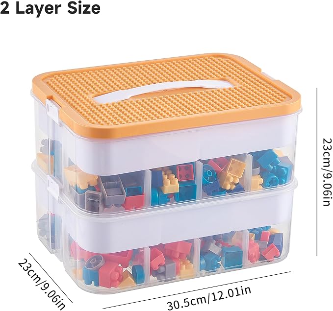 Plastic Stackable Organizer Storage Case - Image 2