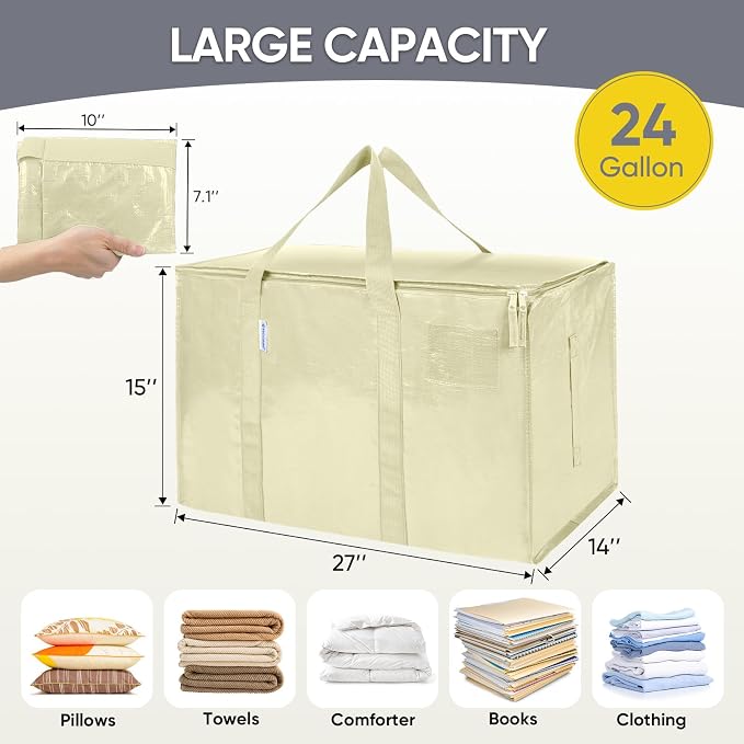 TICONN 6 Pack Extra Large Moving Bags - Image 5