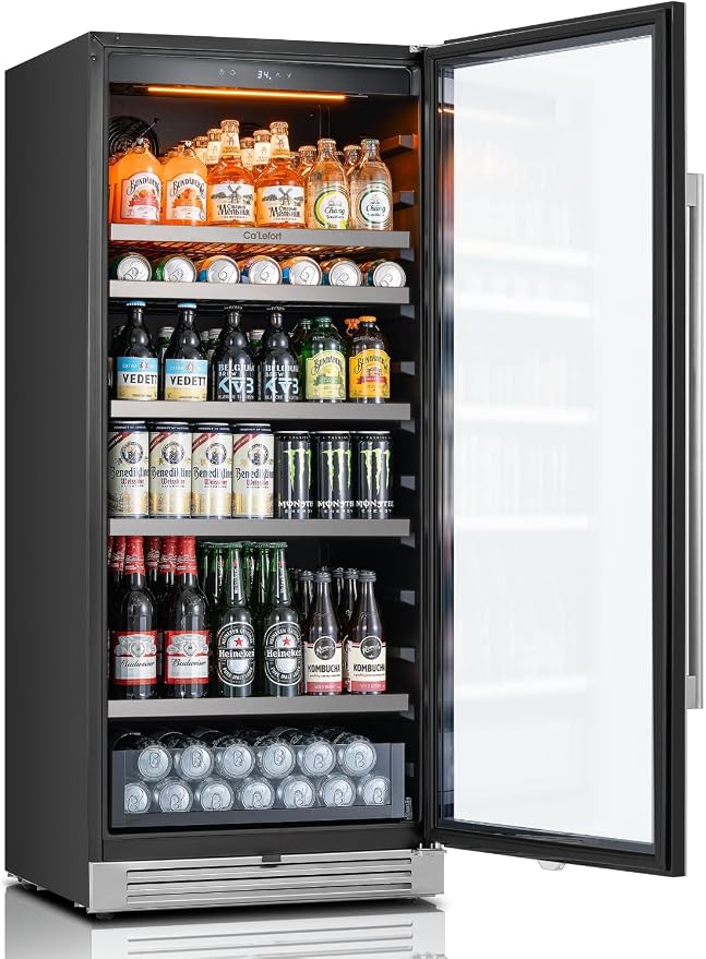 Ca'Lefort 24 Inch Beverage Refrigerator, 238 Cans Tall Beverage Fridge - Image 8