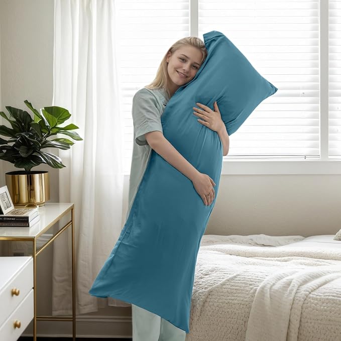Body Cooling Pillow Cases Cover, Bamboo Rayon Body Pillowcases - Image 6