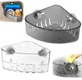2PCS Suction Cup Sink Corner Rack, 2 Size Suction Sinkware Organizer, Triangle by HOUSEASSIST