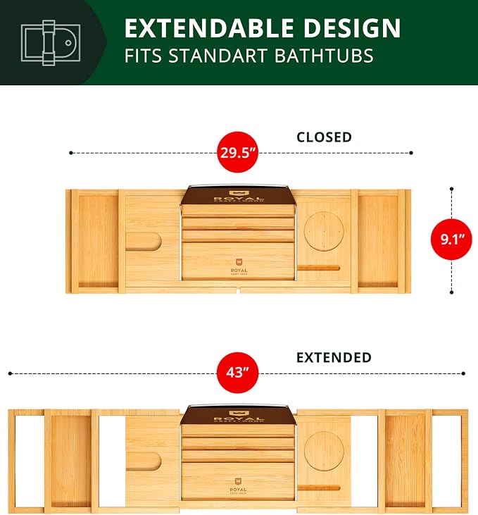 Non-Foldable Bathtub Tray Caddy - Image 2