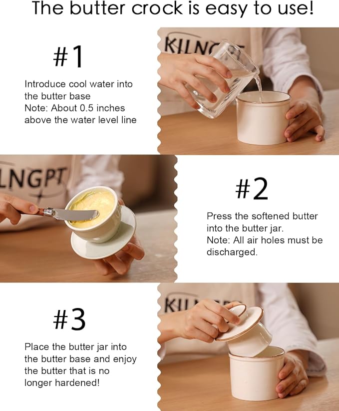French Butter Dish, Butter Crock - Image 4