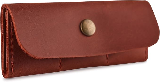 Cognac Leather SD Card Holder - Image 7