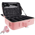 gzcz Large Capacity Travel Makeup Case Organizer, Professional Cosmetic Bags by GZCZ