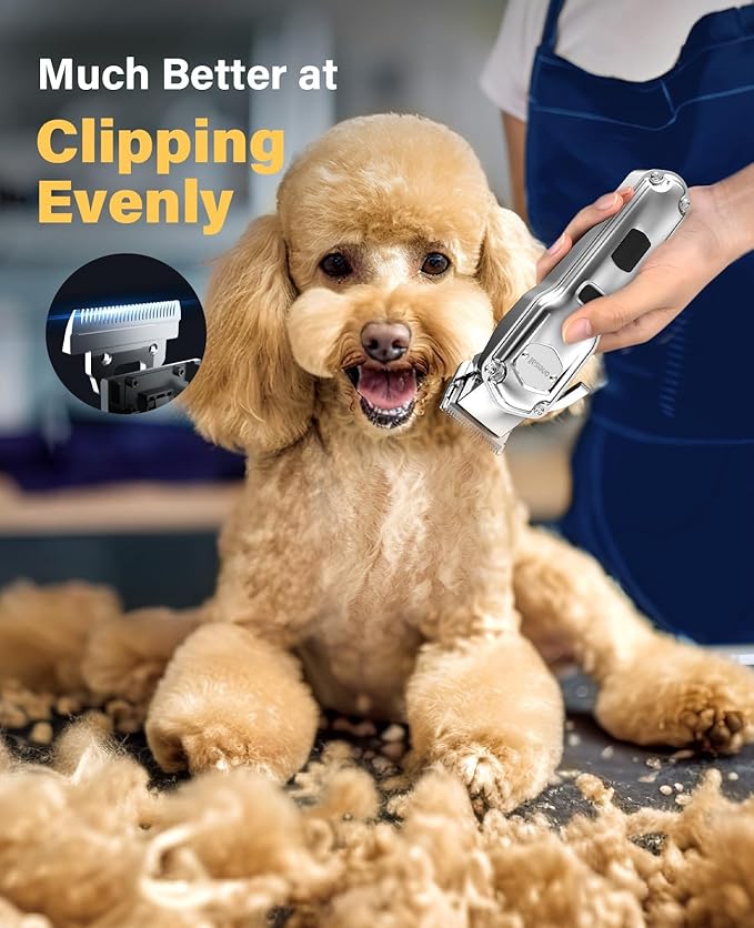 oneisall Dog Grooming Kit for Heavy Thick Hair&Coats/Low Noise Rechargeable - Image 2