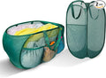 Collapsible Laundry Basket 2 pack, Mesh Pop Up Laundry Hampers by NairSnow
