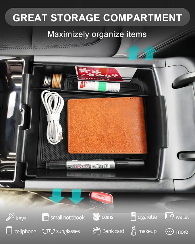 CDEFG for 2025 2026 Hyundai Tucson Limited Center Console Organizer, for 2025 - Image 4