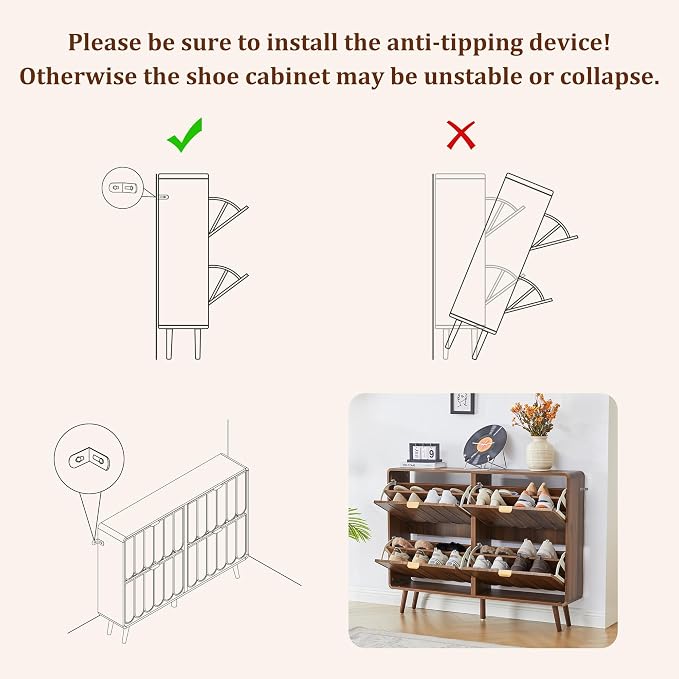 ORRD Shoe Storage Cabinet for Entryway - Image 5