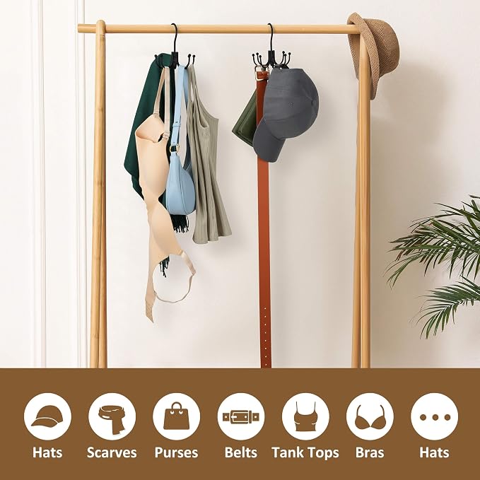 ZEDODIER Belt Hanger, Belt Rack Closet Accessories Organizer, Maximum 24 - Image 7