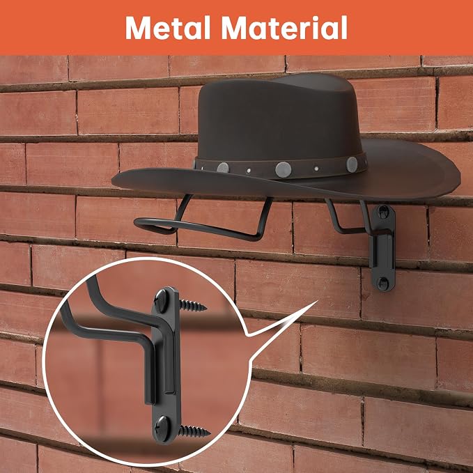 4 PCS Wall Mounted Helmet Rack Roma Helmet Holder Hook Multifunctionnal Metal - Image 3