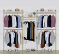 Industrial Pipe Clothing Rack Wall Mounted 5 Hanging Rods Garment Bar by EDCB