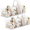 Bag & Purse Organizer for Closet, 4 Sets Adjustable Clear Handbag