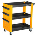 3 Tier Rolling Tool Cart on Wheels, Mechanic Storage Organizer, Rolling Work by Chinrose