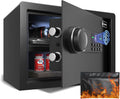 XDeer Biometric Safe with Fireproof Waterproof Bag, Small Safe 0.78