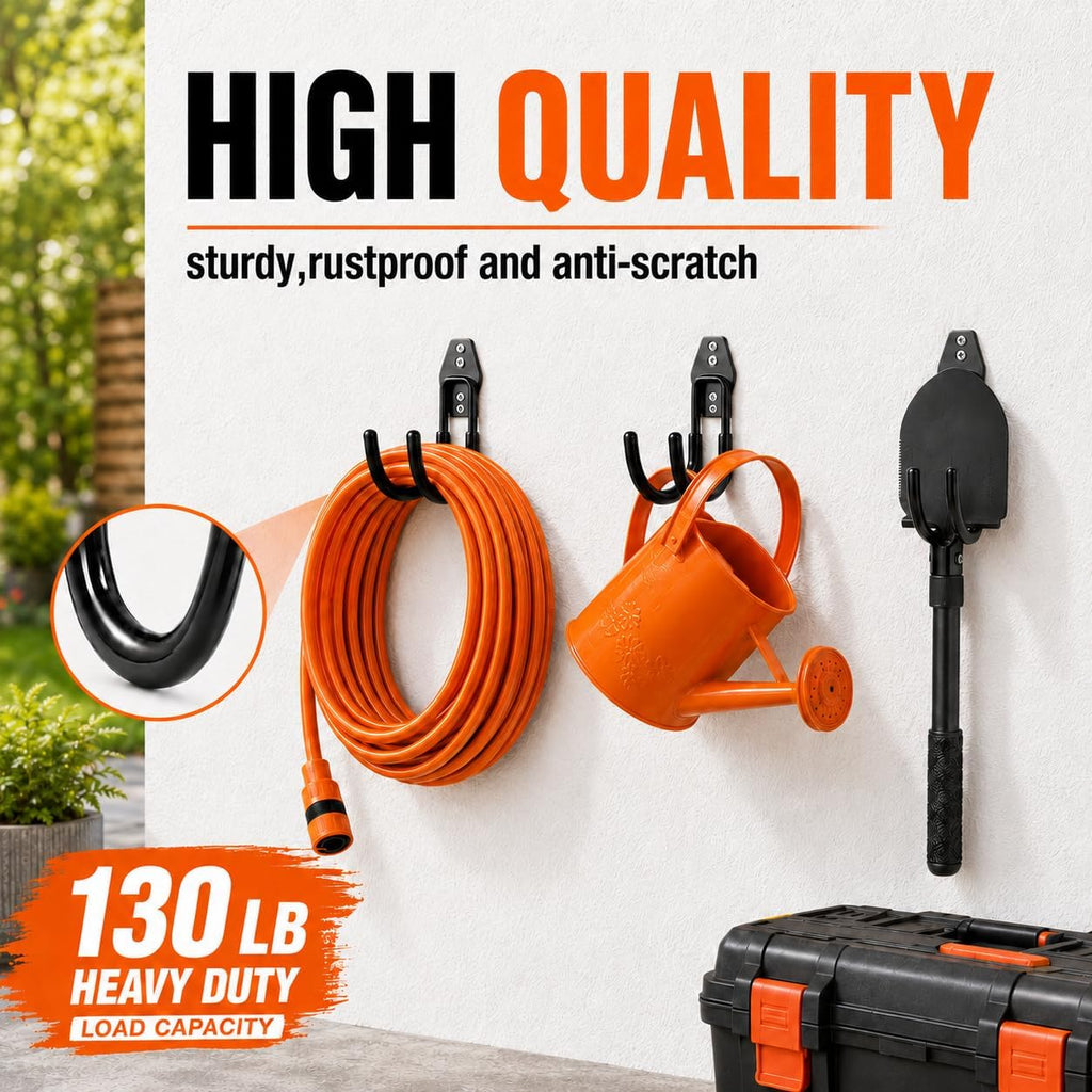Garage Hanging Hooks Wall Mount, Garage Tool Storage Hooks, Wall