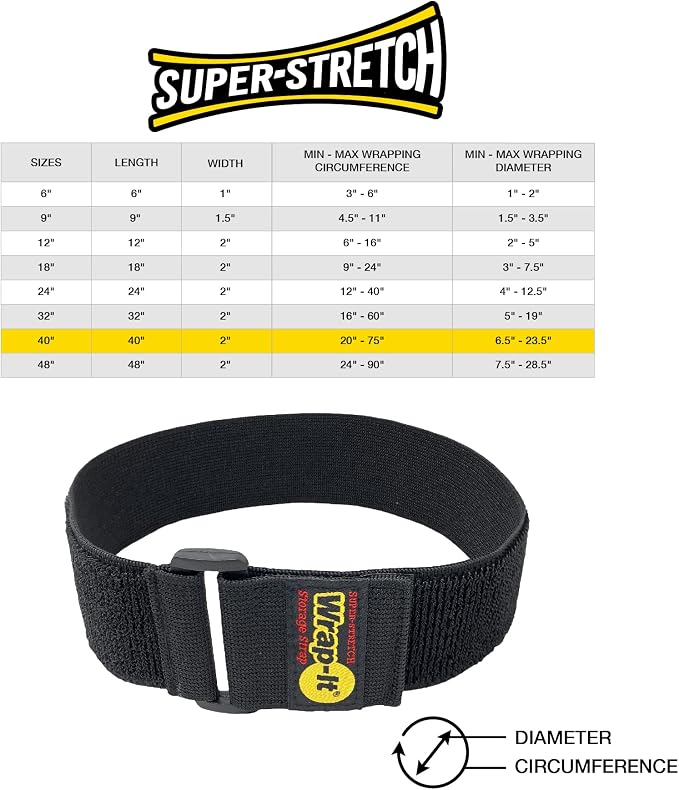 Super-Stretch Wrap-It Storage Straps, 40-in x 2-in - Image 5