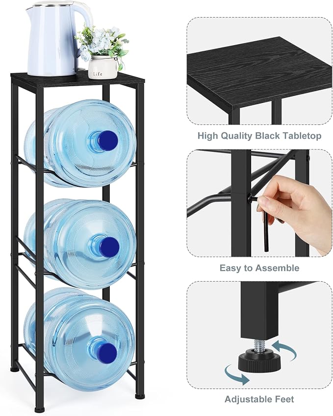 OYEAL Water Bottle Holder Organizer 5 Gallon Water Jug Stand - Image 3