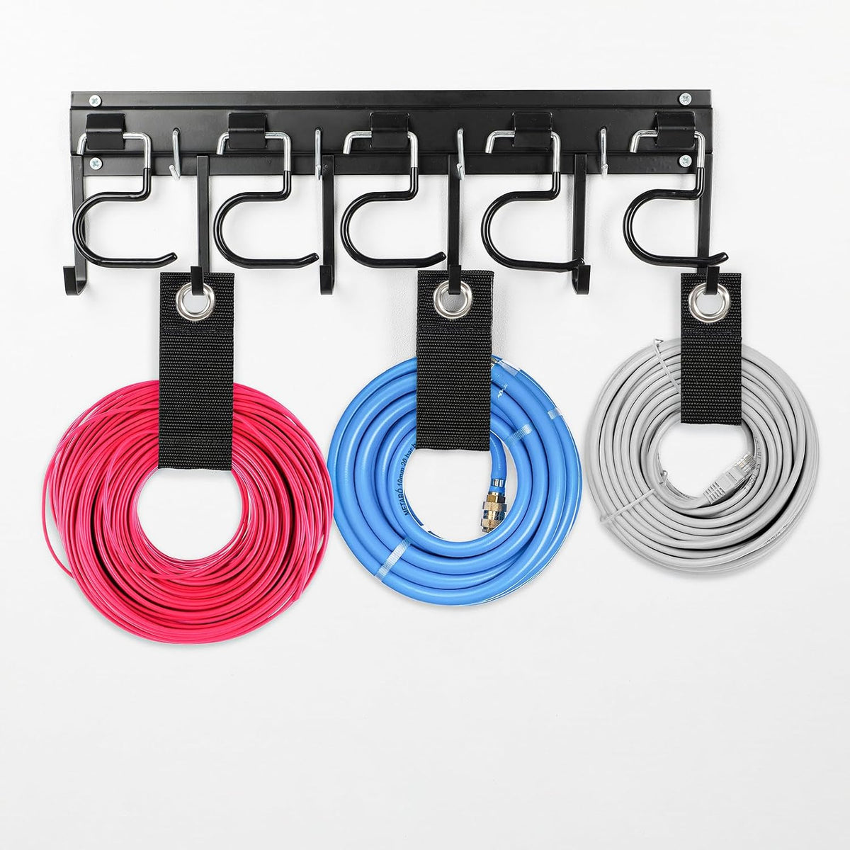 LEYU Metal Garage Tool Organizer Wall Mount, 2 Pack Garden Tool