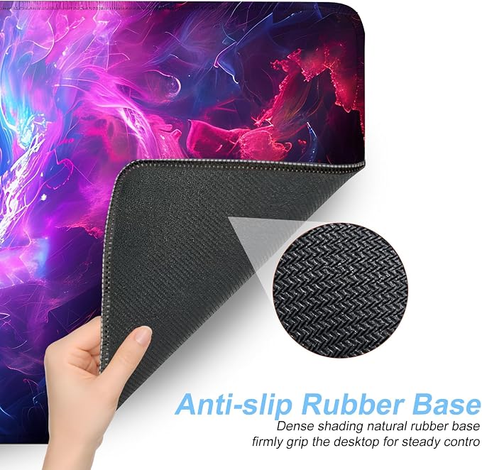 Galaxy Swirl Mouse Pad XXL – Large Extended Desk Mat - Image 3