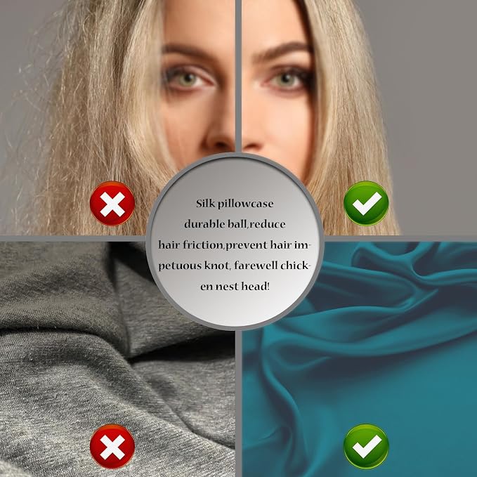 Silk Pillow Cases 2 Pack Soft Breathable and Sliky Standard Size Pillow Cases - Image 5