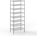 18" Deep x 30" Wide x 74" Height Wire Shelving Kit | 8-Tier | NSF Commercial by Regal+Altair