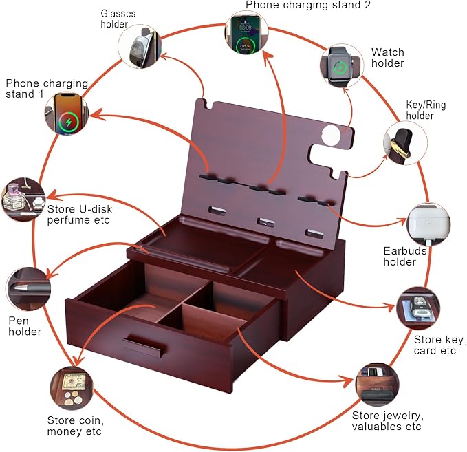 Wood Phone Docking Station - Image 2