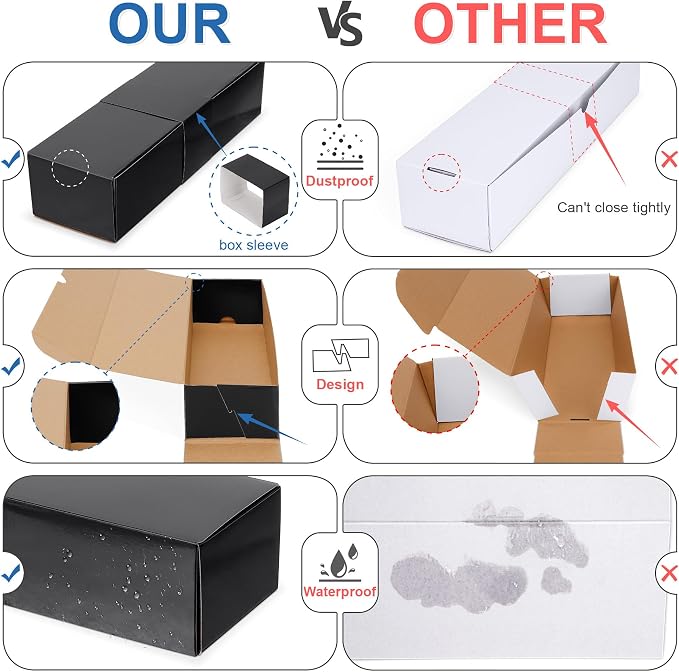 Trading Card Storage Box with Dividers, Cardboard Card Organizer Box - Image 4