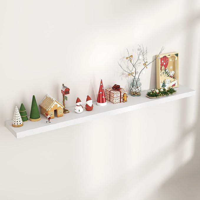 Floating Shelves for Wall, Engineered Wood Wall Shelves by Venusmiles