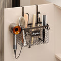 Hair Dryer Holder Cabinet Door 3-in-1 Adhesive Hair Tool Organizer Wall Mounted by COMFORTYOURHOME