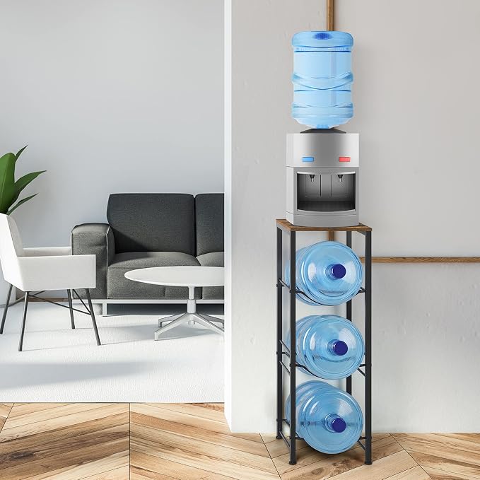 5 Gallon Water Jug Holder 3-Tiers Water Dispenser Stand Rack, Water Bottle - Image 5