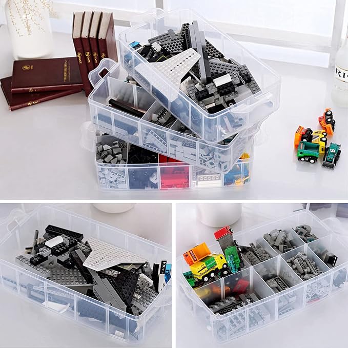 Guyuyii 3-Tier Stackable Bead Organizer - Image 7