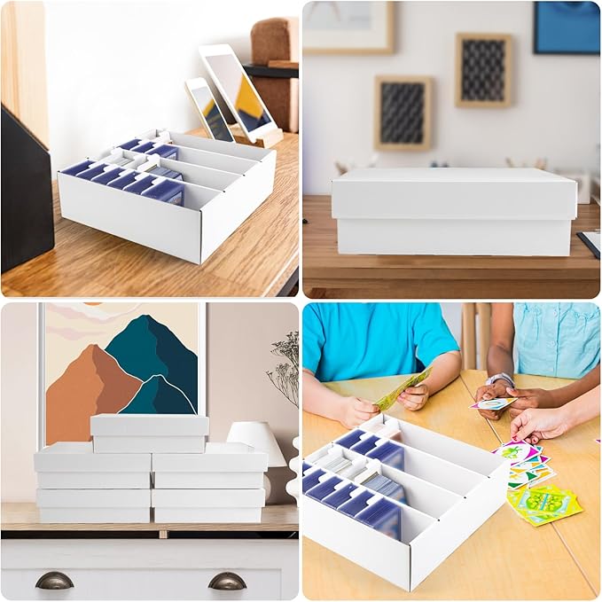 Trading Card Storage Box, 4 Row 3200 Count Collector Cards Box - Image 6