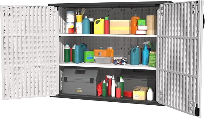 Patiowell 26 Cu.ft Plastic Outdoor Storage Cabinet, Lockable Waterproof - Image 7
