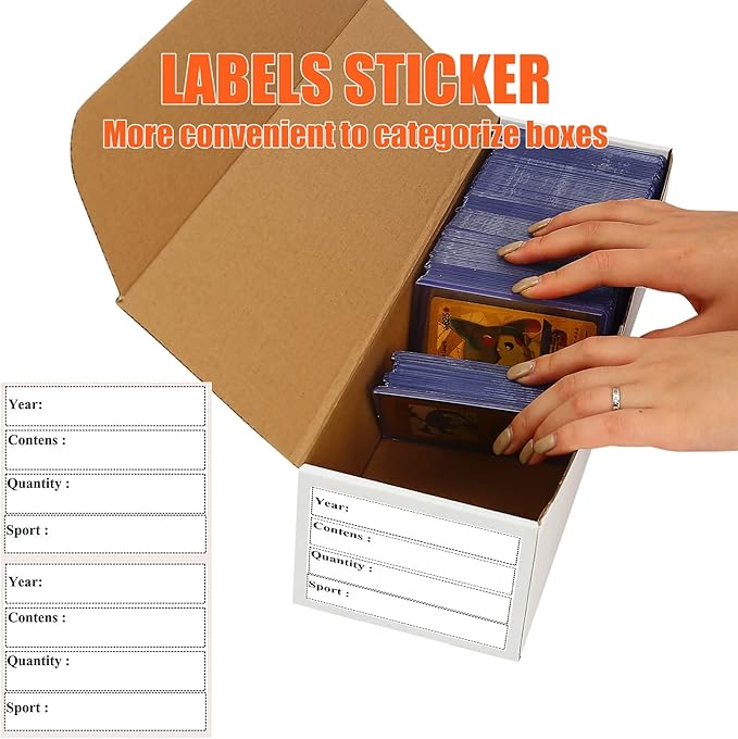 Trading Card Storage Box, Labels - Image 3
