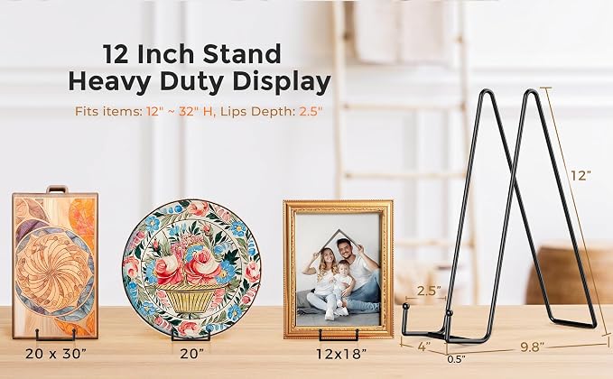 TR-LIFE 4 Pack 12 Inch Large Plate Stands/holder - Image 7