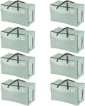 VENO 8 Pack Moving Bags and Large Christmas Decoration Storage Bins by Veno