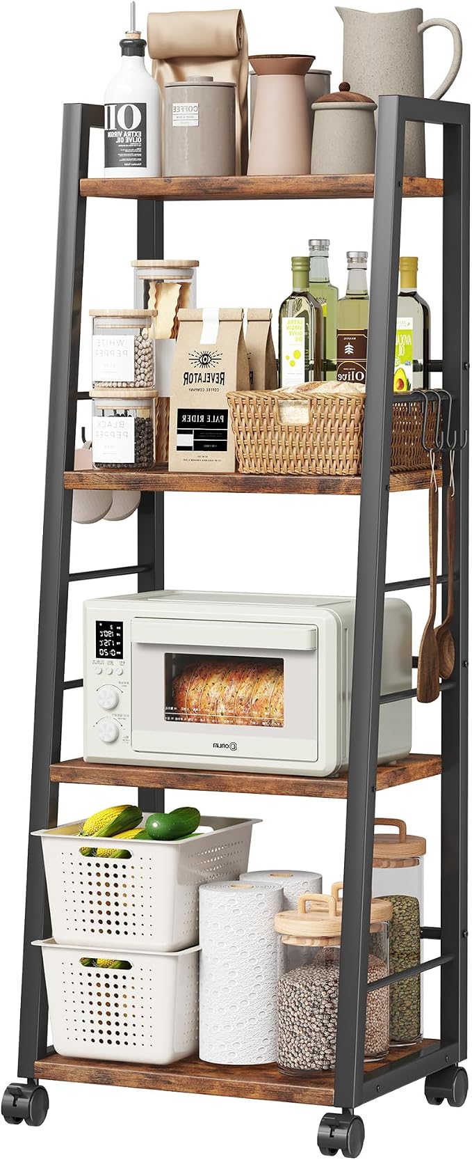 Homeiju 4 Tier Kitchen Storage Cart - Image 2