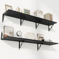 RICHFOCUS 12 Inch Deep Floating Shelves for Wall, 55" W x 12" D Black