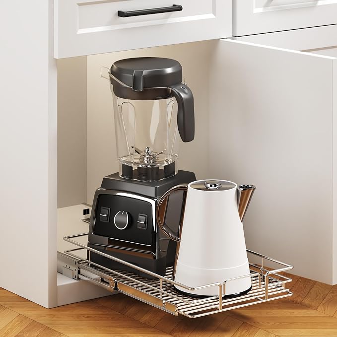 Pull Out Cabinet Organizer 10½" W x 18" D, Heavy Duty Cabinet Pull Out Shelves - Image 5