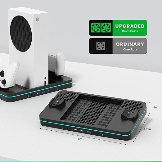 Charging Stand with Cooling Fan, CODOGOY Vertical Stand Compatible with Xbox - Image 7